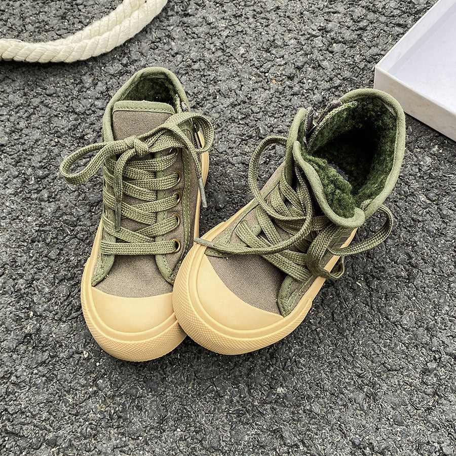 *Pre-Order* Kids High Top Fleece Shoes