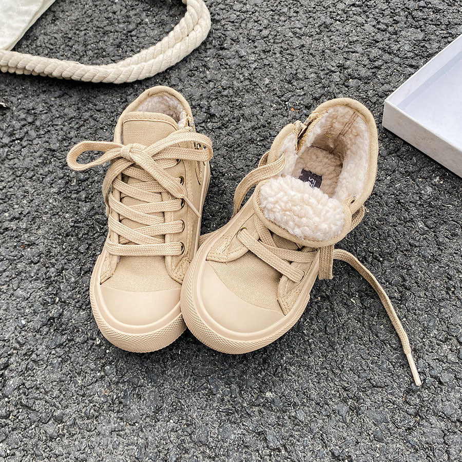 *Pre-Order* Kids High Top Fleece Shoes