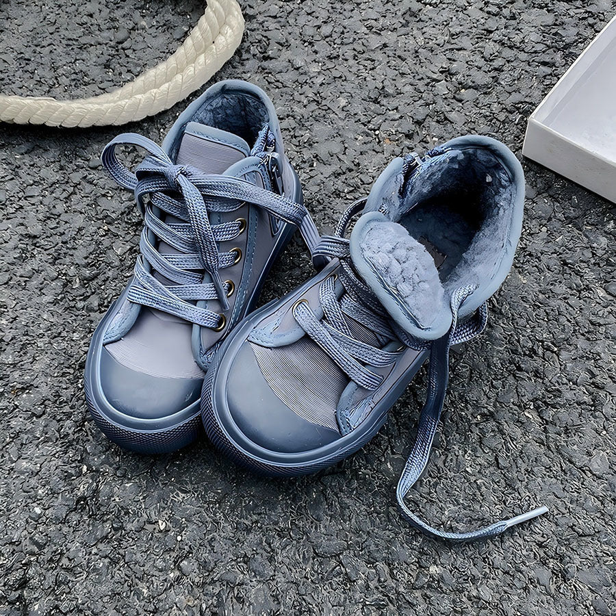 *Pre-Order* Kids High Top Fleece Shoes
