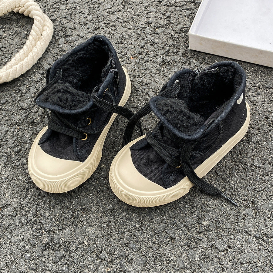 *Pre-Order* Kids High Top Fleece Shoes