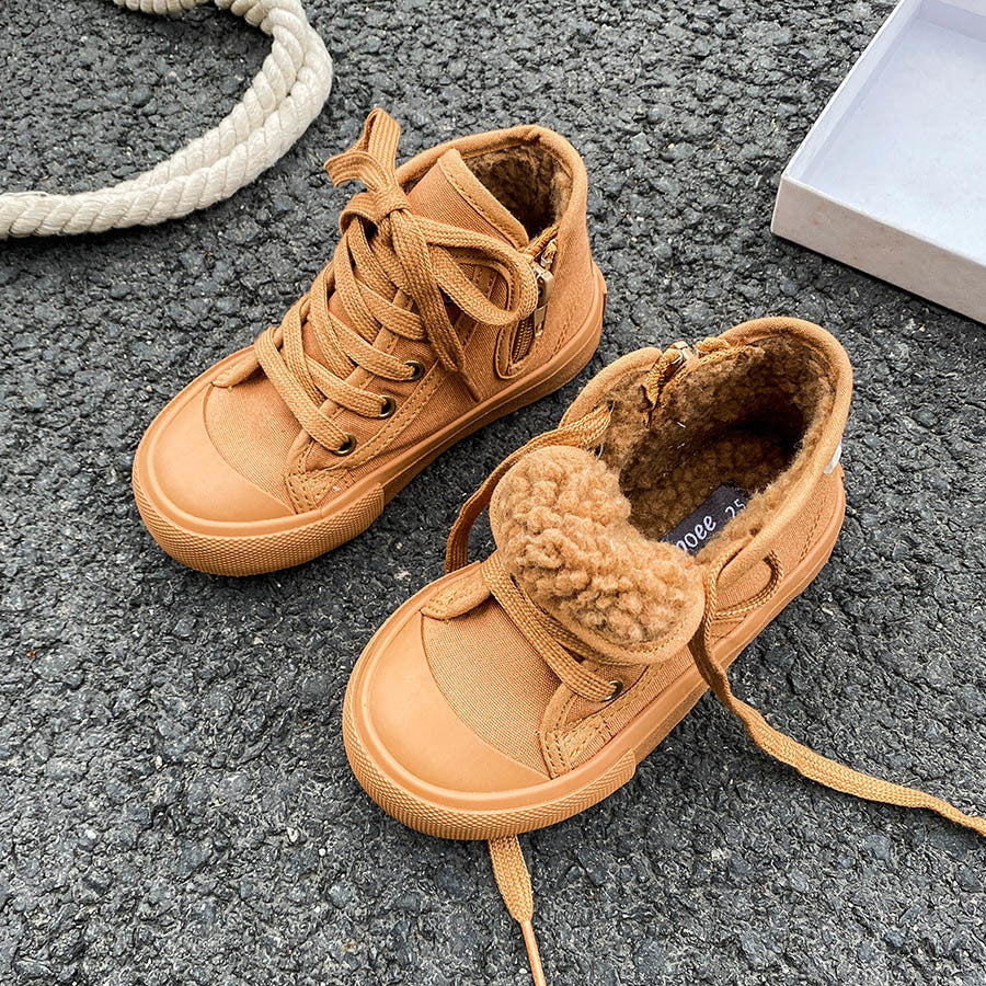 *Pre-Order* Kids High Top Fleece Shoes