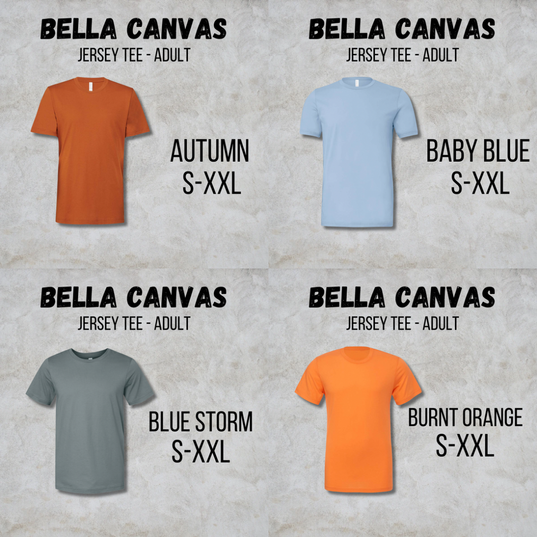 *COLLEGE FOOTBALL* MTO Adult - Bella Canvas - Jersey Tee