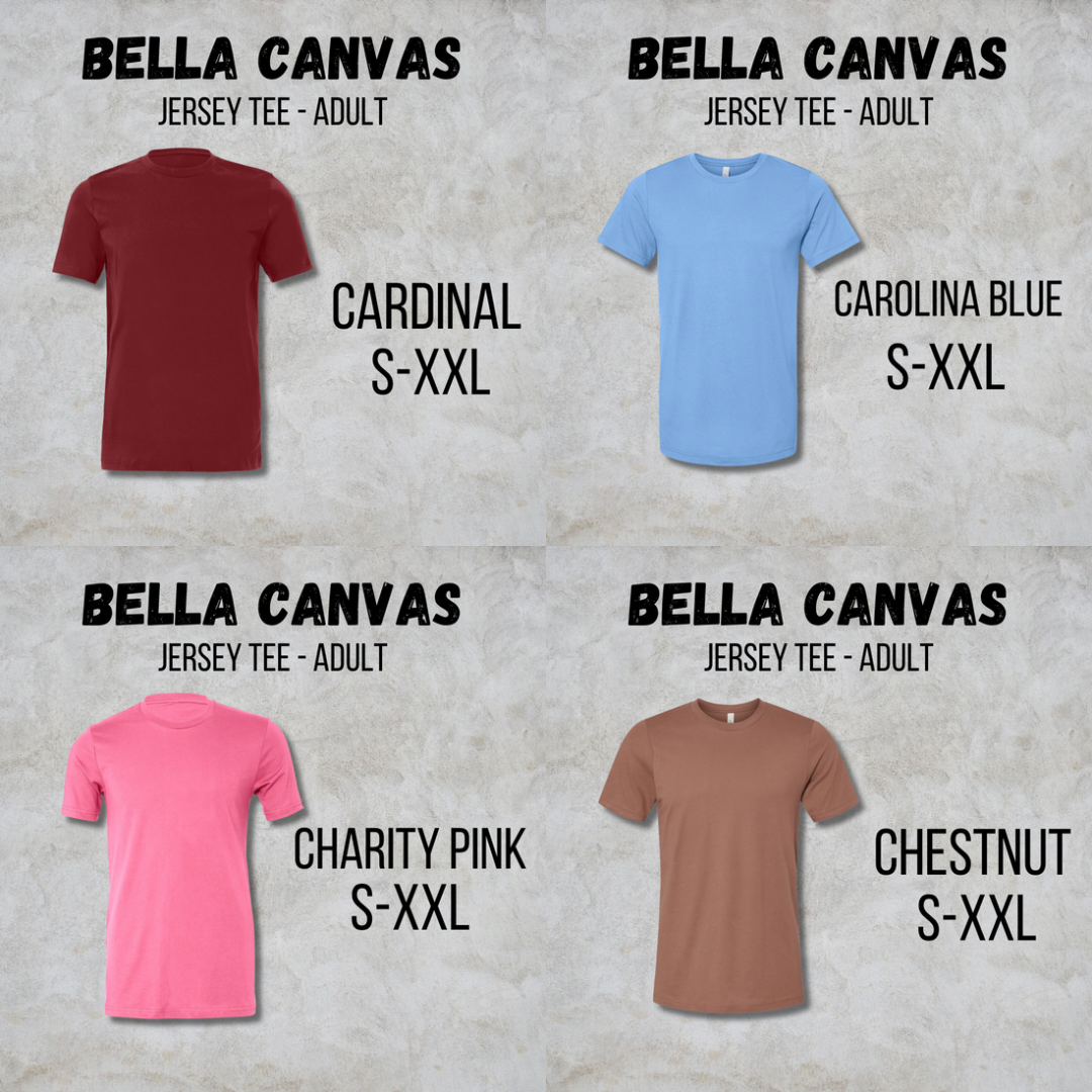 *COLLEGE FOOTBALL* MTO Adult - Bella Canvas - Jersey Tee