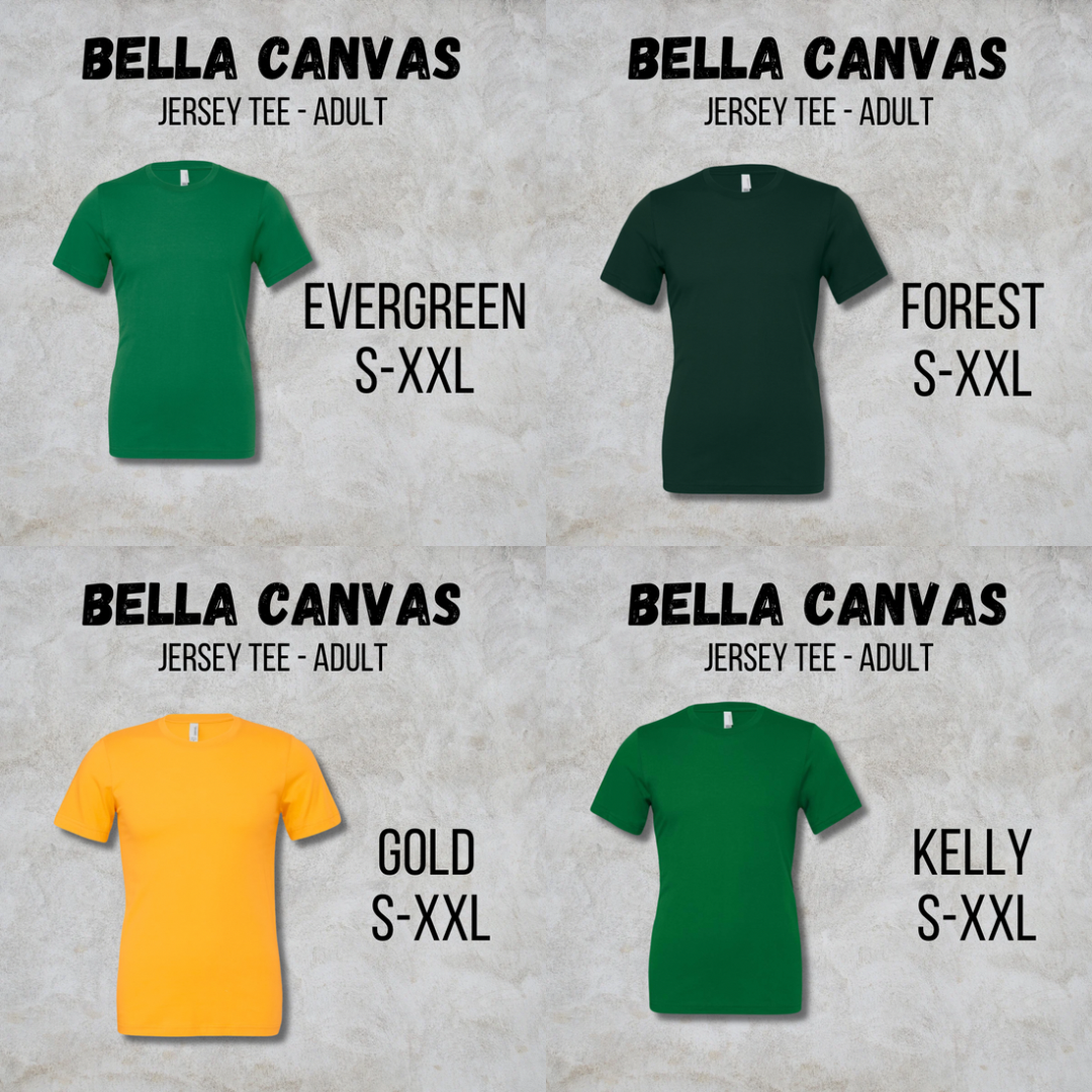 *COLLEGE FOOTBALL* MTO Adult - Bella Canvas - Jersey Tee