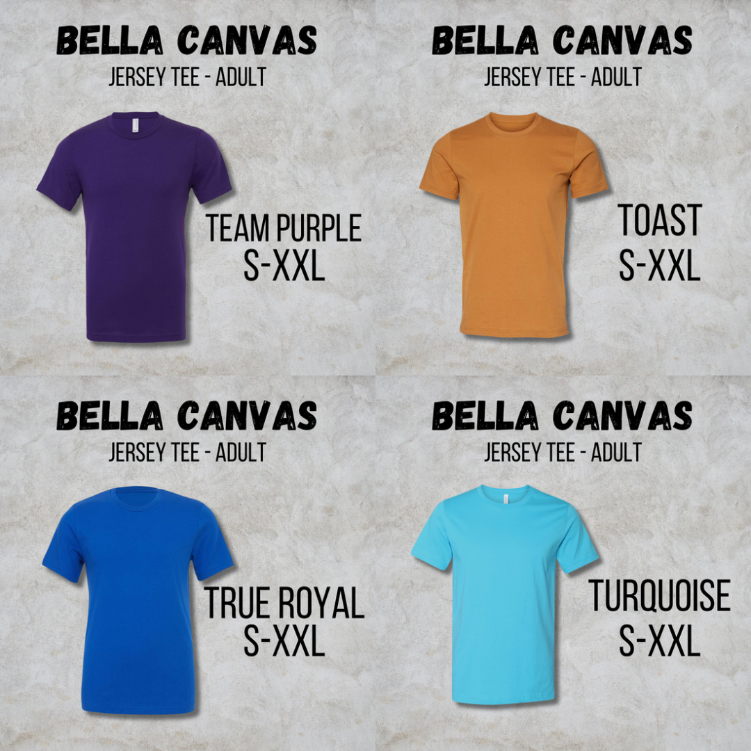 *COLLEGE FOOTBALL* MTO Adult - Bella Canvas - Jersey Tee