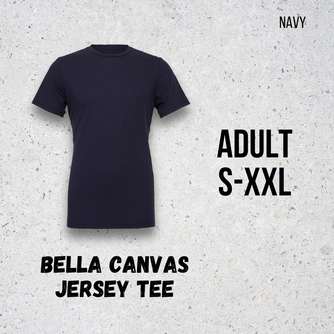 MTO Adult - Navy - Bella Canvas Jersey Tee