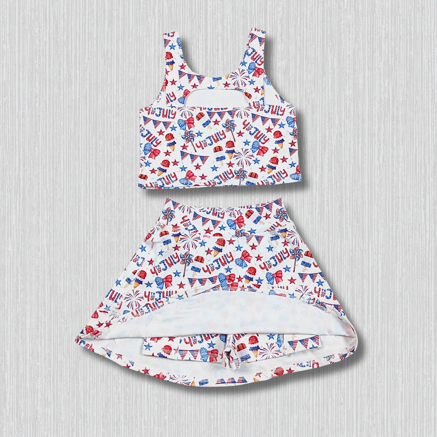 *PRE-ORDER* Patriotic - Patriotic Skirt Set