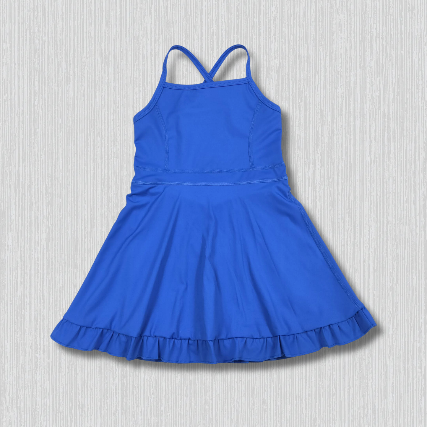 *PRE-ORDER* Athletic - Royal Blue Criss Cross Back Dress