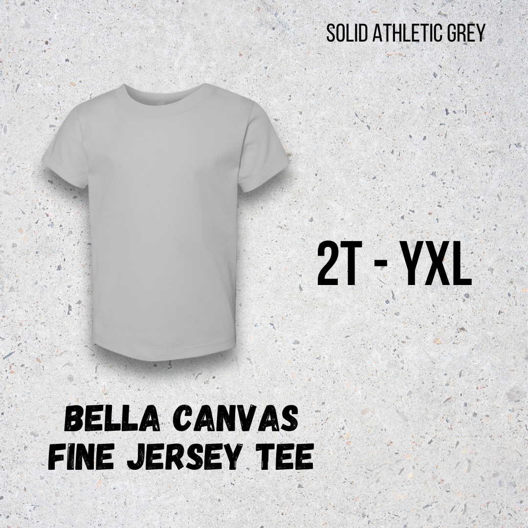 MTO Kids - Solid Athletic Grey - Bella Canvas Jersey Tee