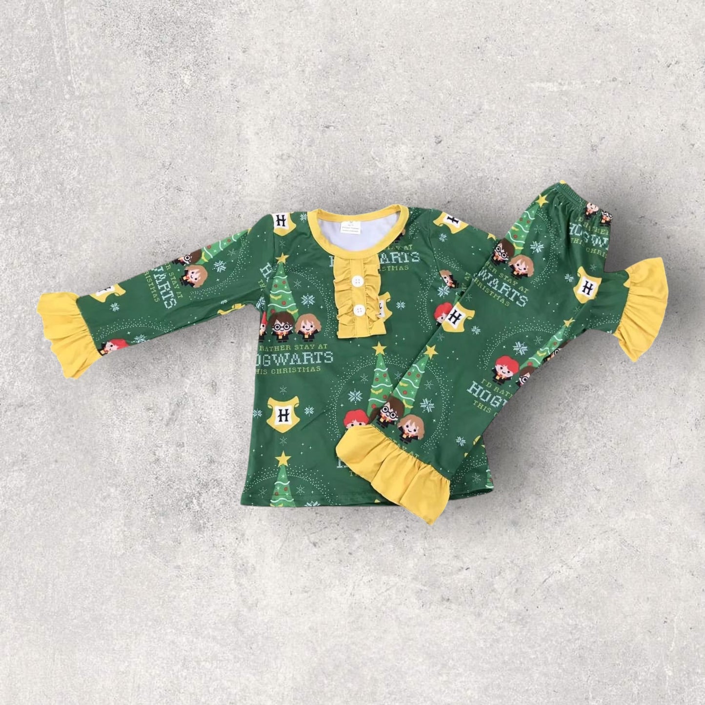 *PRE-ORDER* Christmas - Wizard Hogwarts Ruffle Lounge Set