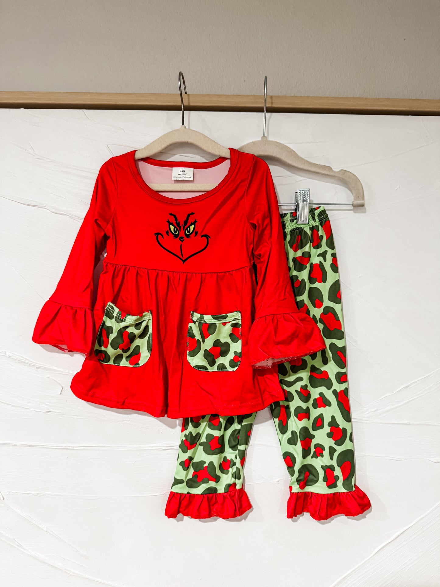 RTS - Grinch Leopard Pant Set