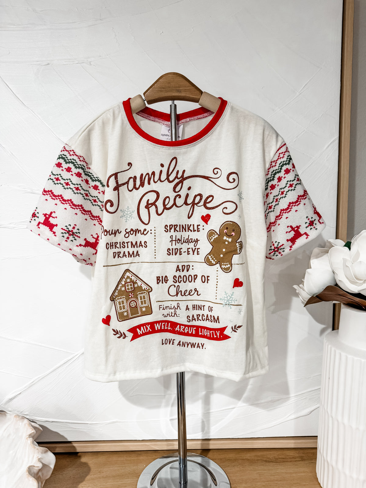 5T Christmas Baking Oversized Boxy Tee