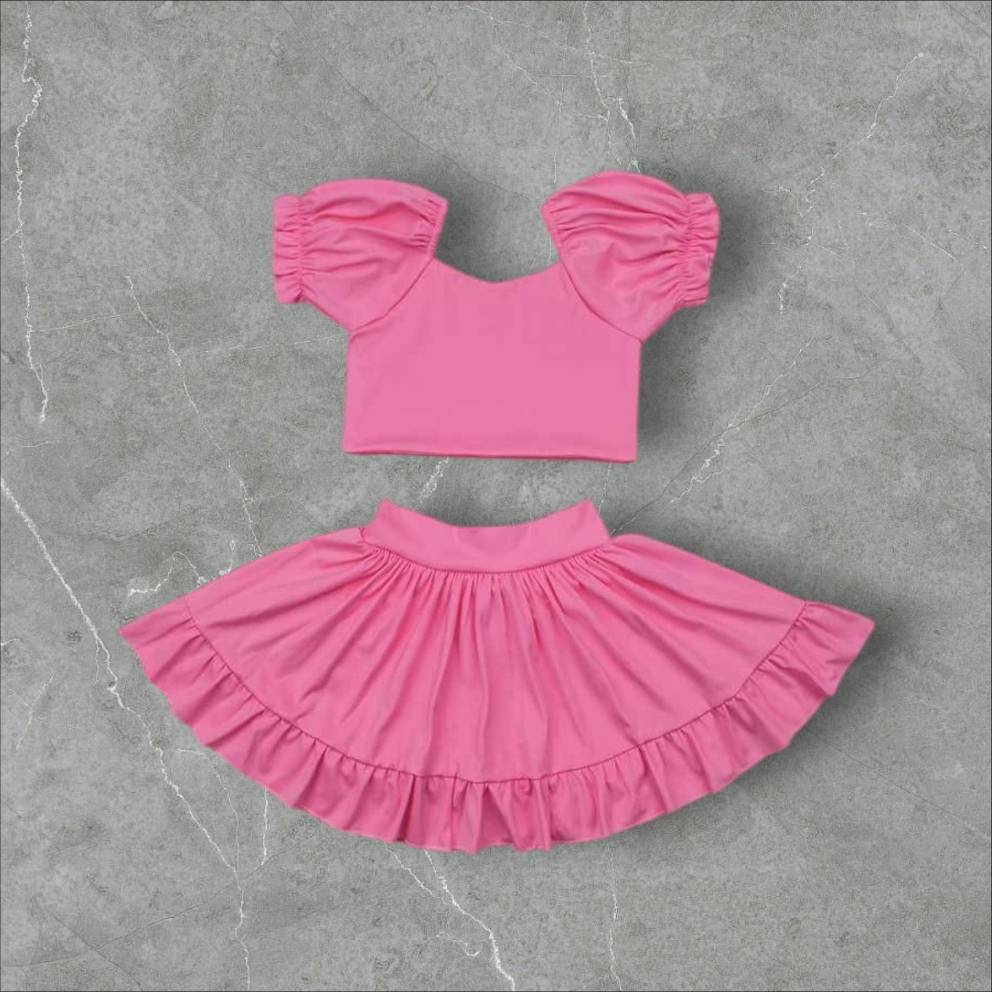 *PRE-ORDER* Pink Athletic / High Waisted Skirt Set