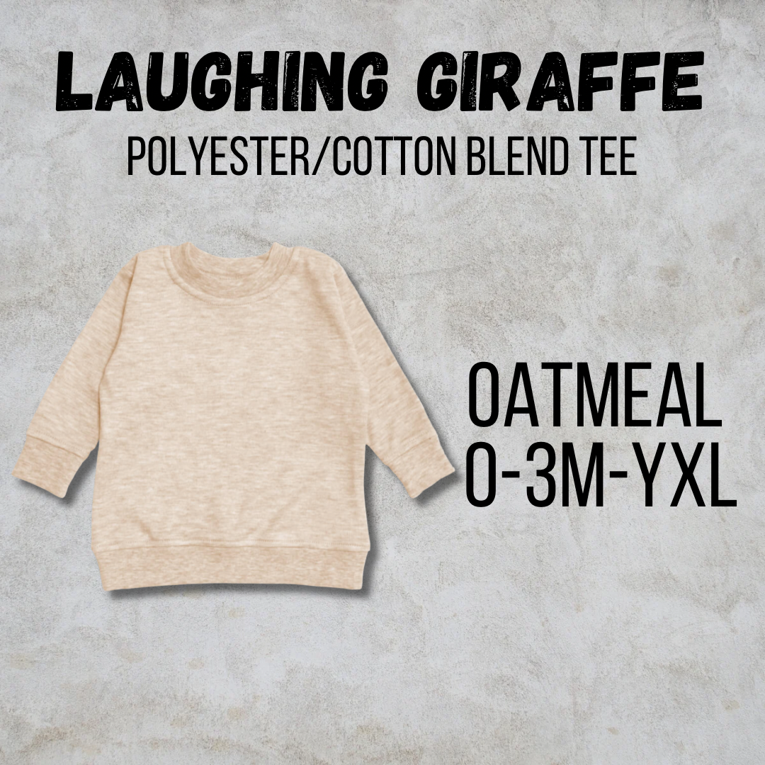*COLLEGE FOOTBALL* MTO Kids - Laughing Giraffe - Polyester/Cotton Pullover