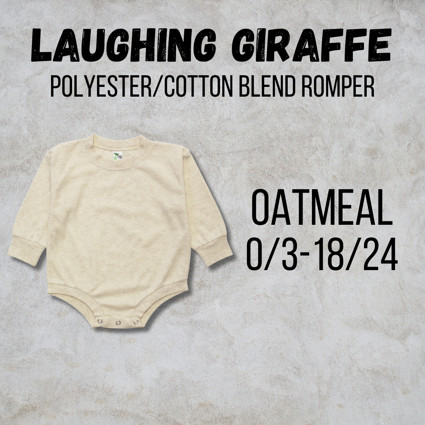 *COLLEGE FOOTBALL* MTO Infant - Laughing Giraffe - Polyester/Cotton Romper