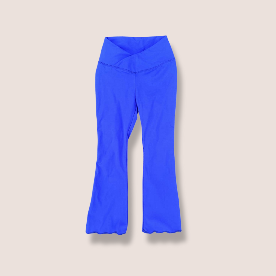LuLu Dupe Flare Skinnies w Lettuce Hem