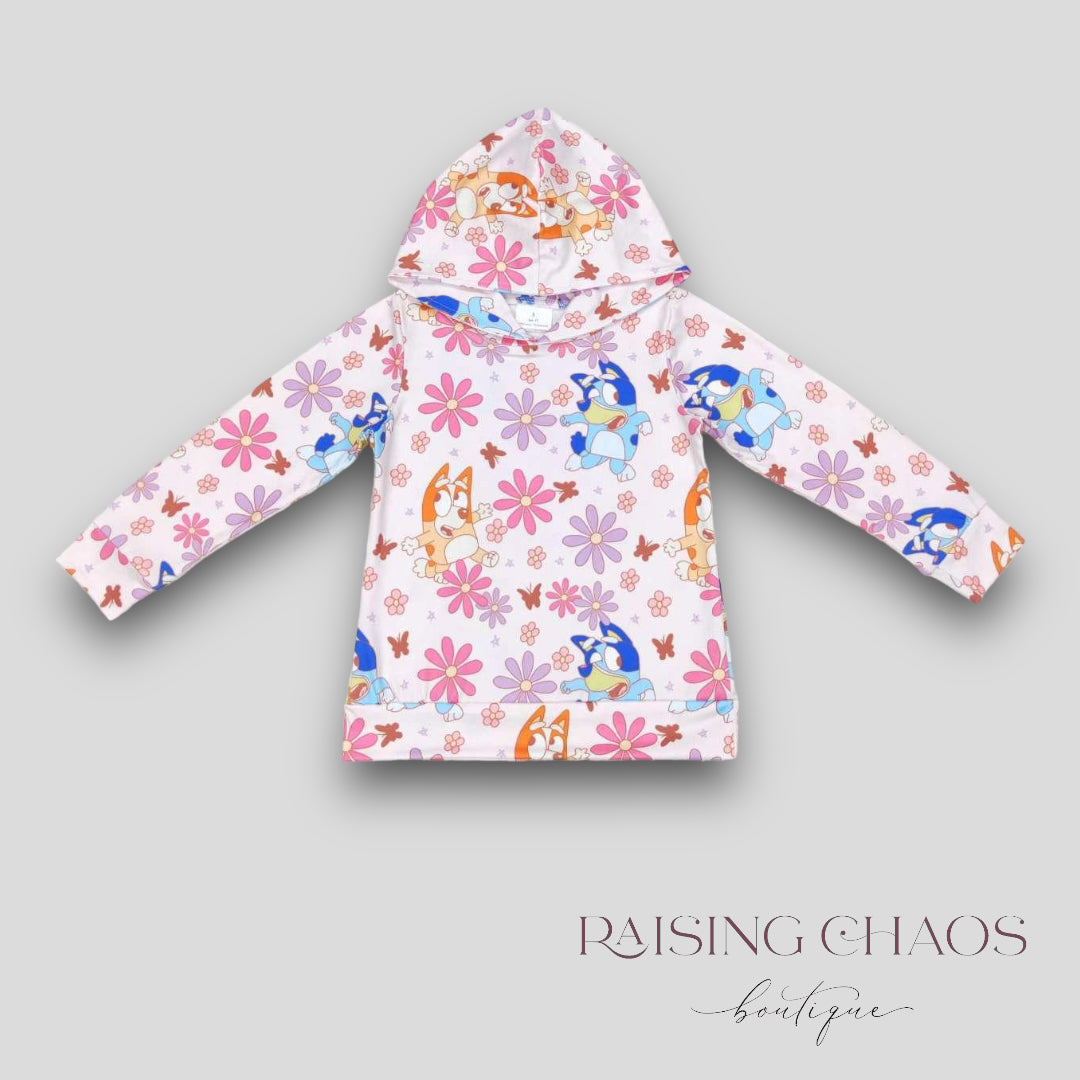 *PRE-ORDER* Heeler Floral Hooded Tee