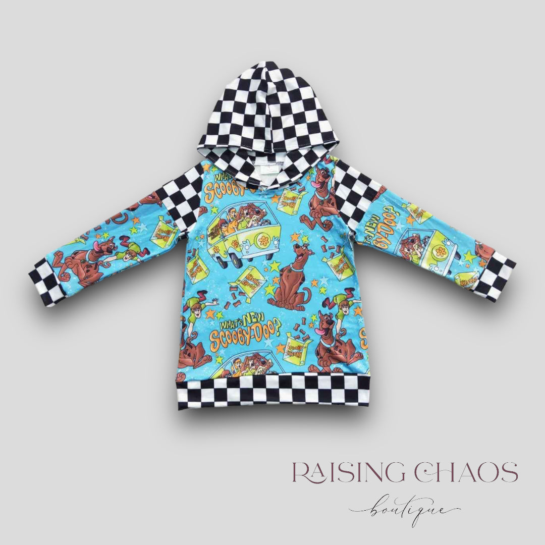 *PRE-ORDER* Checker Scooby Hooded Tee