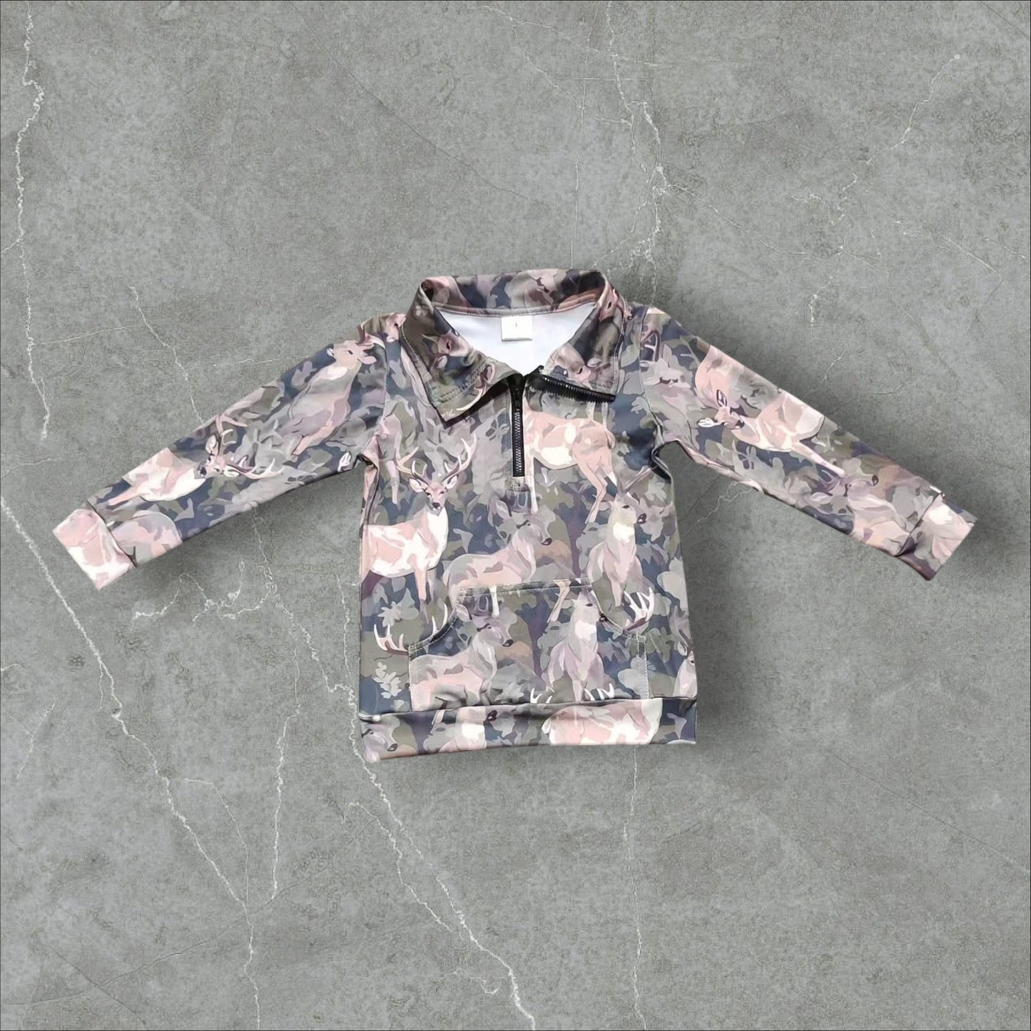 *PRE-ORDER* Camo Quarter Zip