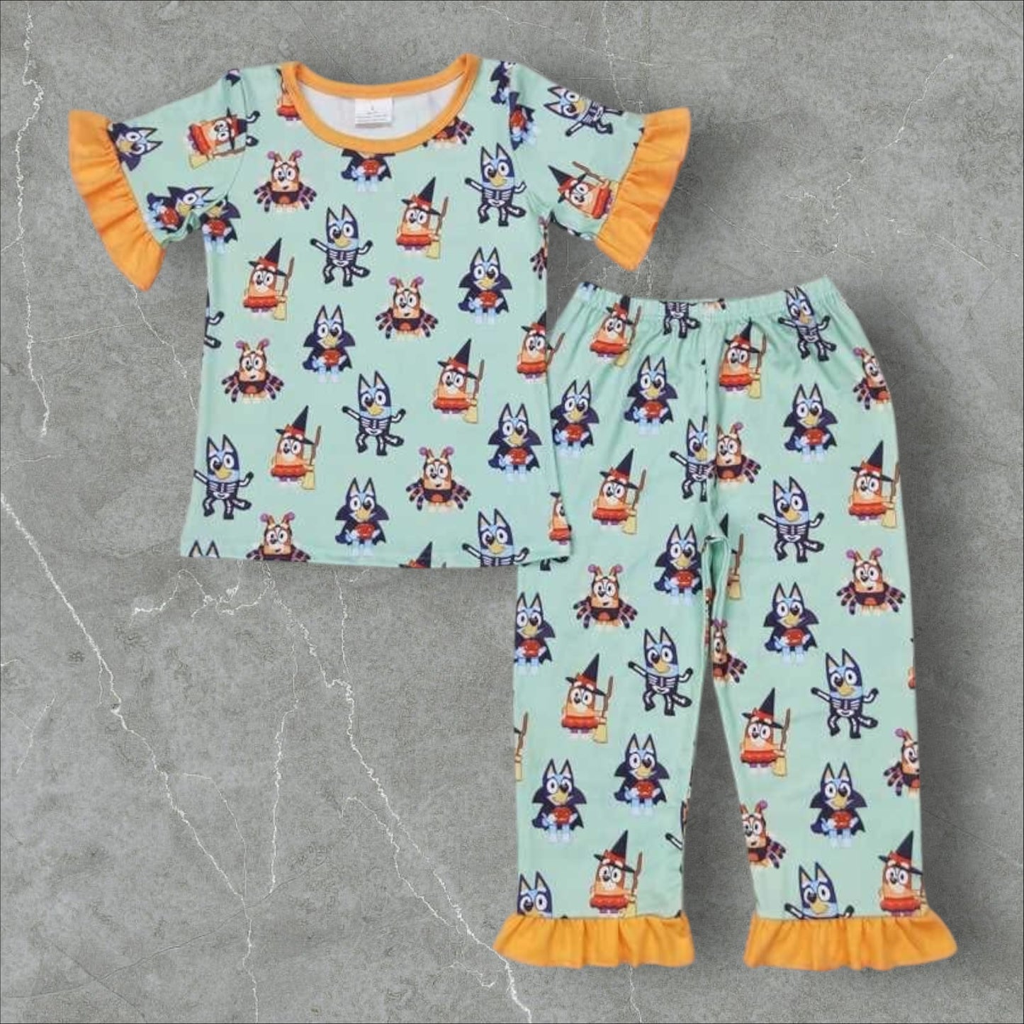 *PRE-ORDER* Halloween - Heeler Ruffle Lounge Set