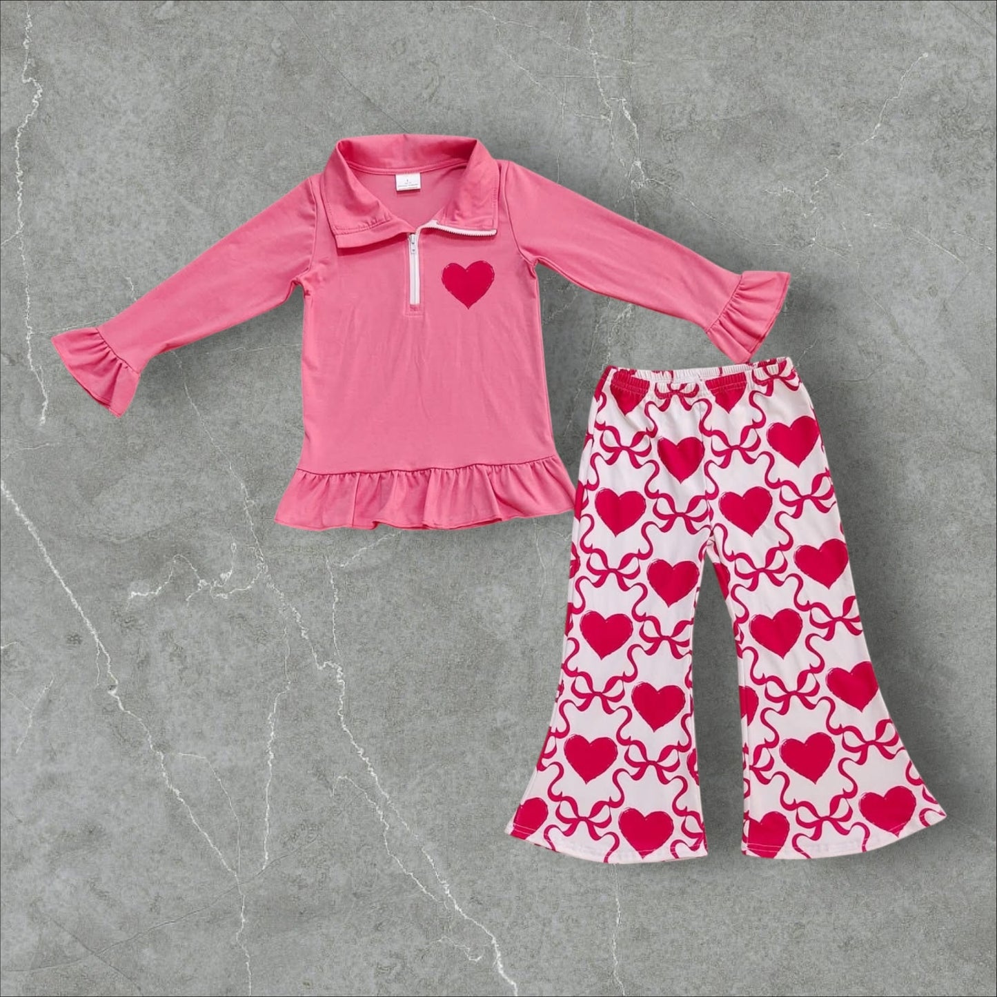 *PRE-ORDER* Valentine's - Quarter Zip Pant Set