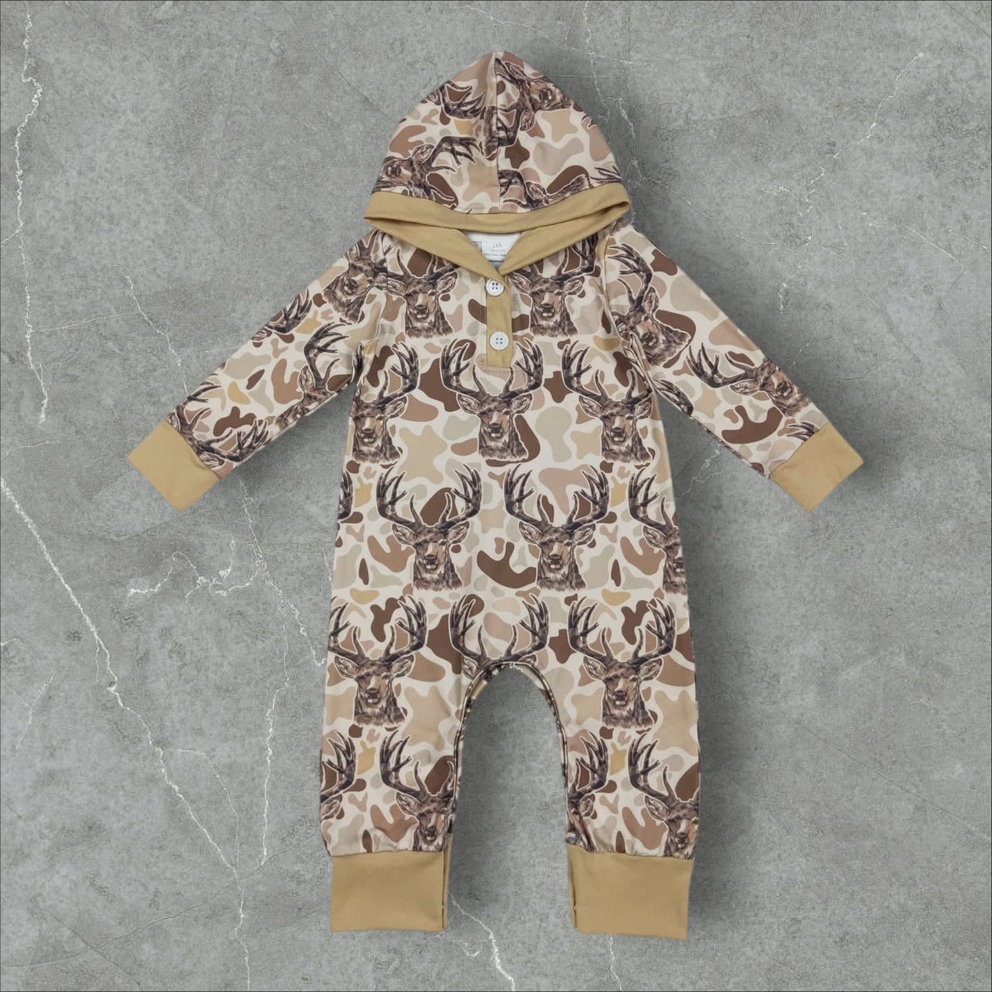 *PRE-ORDER* Hunting - Camo Deer Romper