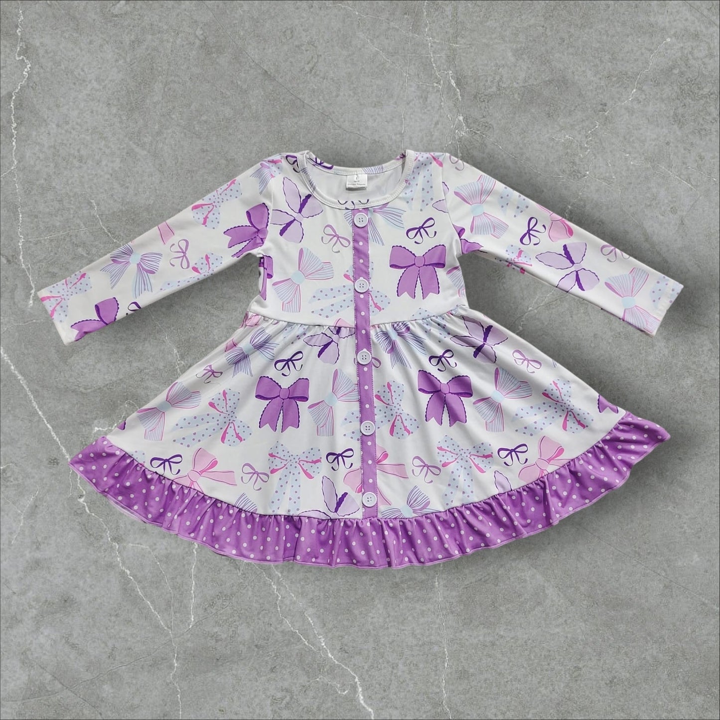 *PRE-ORDER* Purple Bows Dress