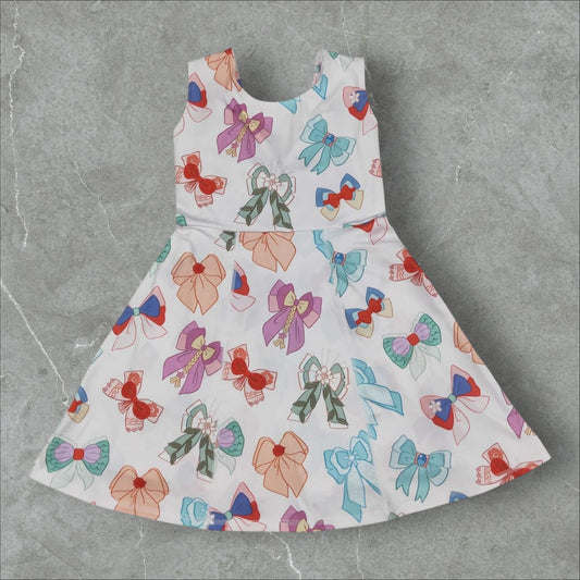 *Pre-Order* Princess Bows Athletic Dress w Twist Back + Built-In Shorts