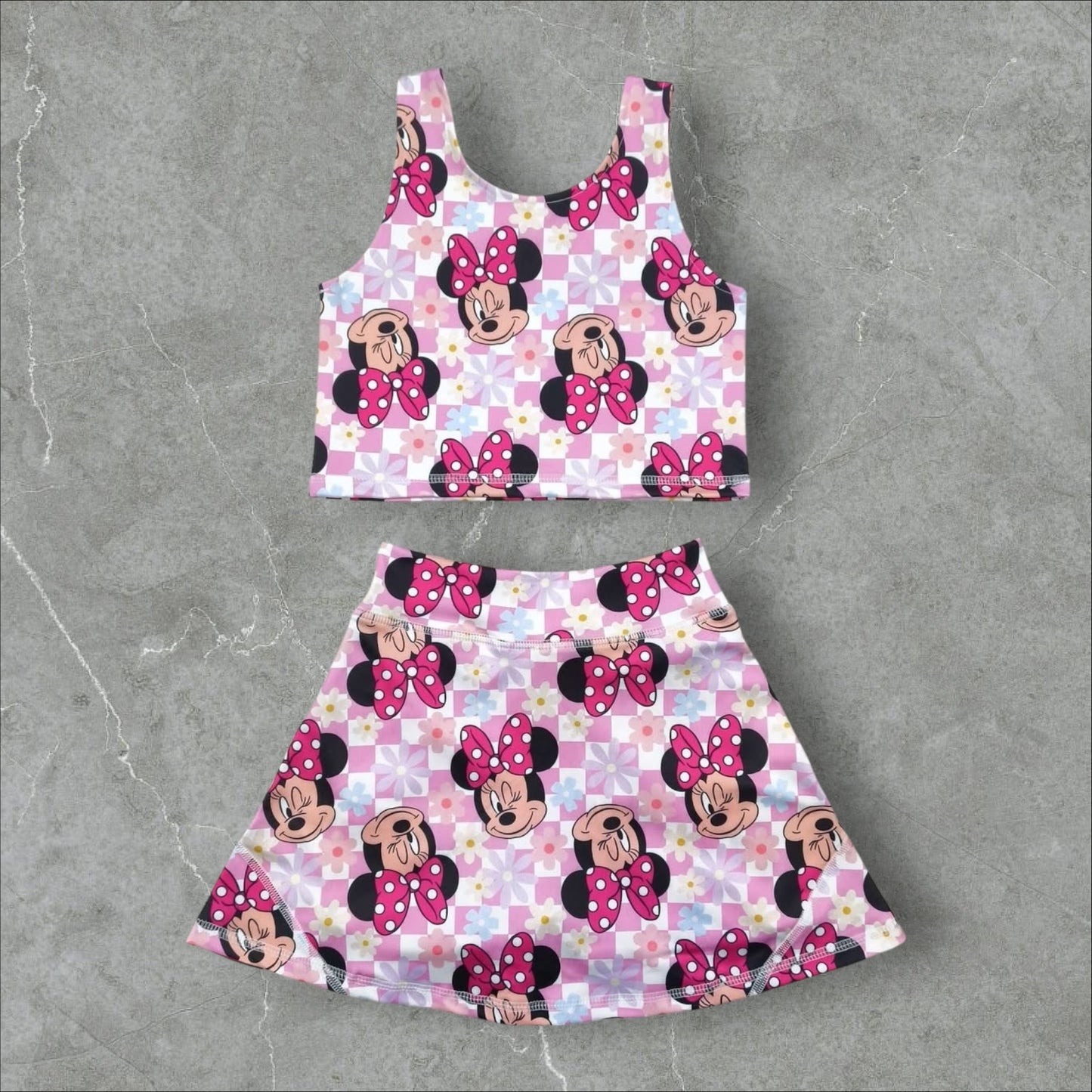 *PRE-ORDER* Mouse Bows Athletic Skort Set