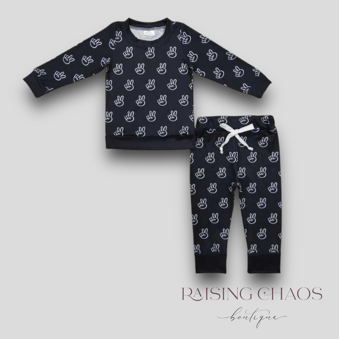 *PRE-ORDER* Peace Pants Set