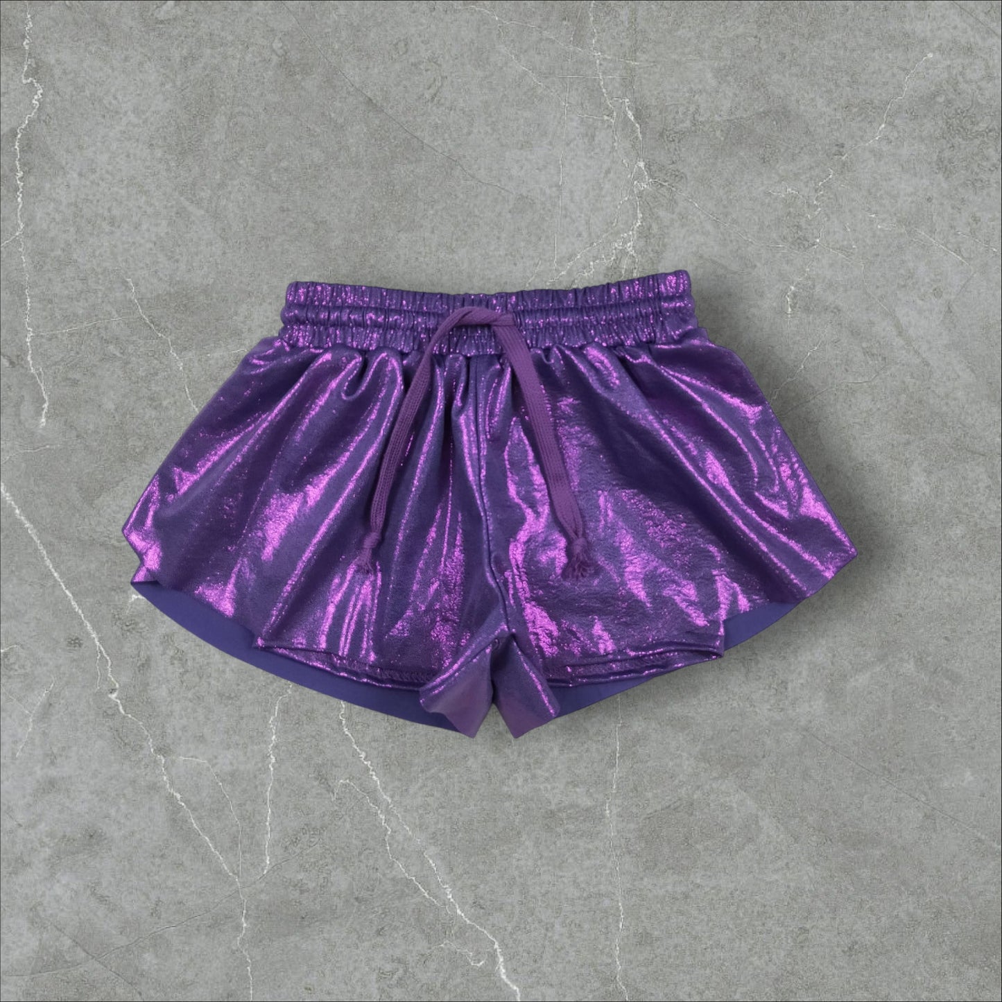 *PRE-ORDER* Purple Holo Shorts