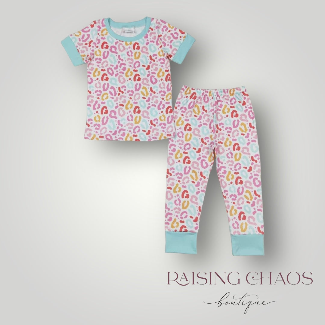 *PRE-ORDER* Colorful Leopard Lounge Set