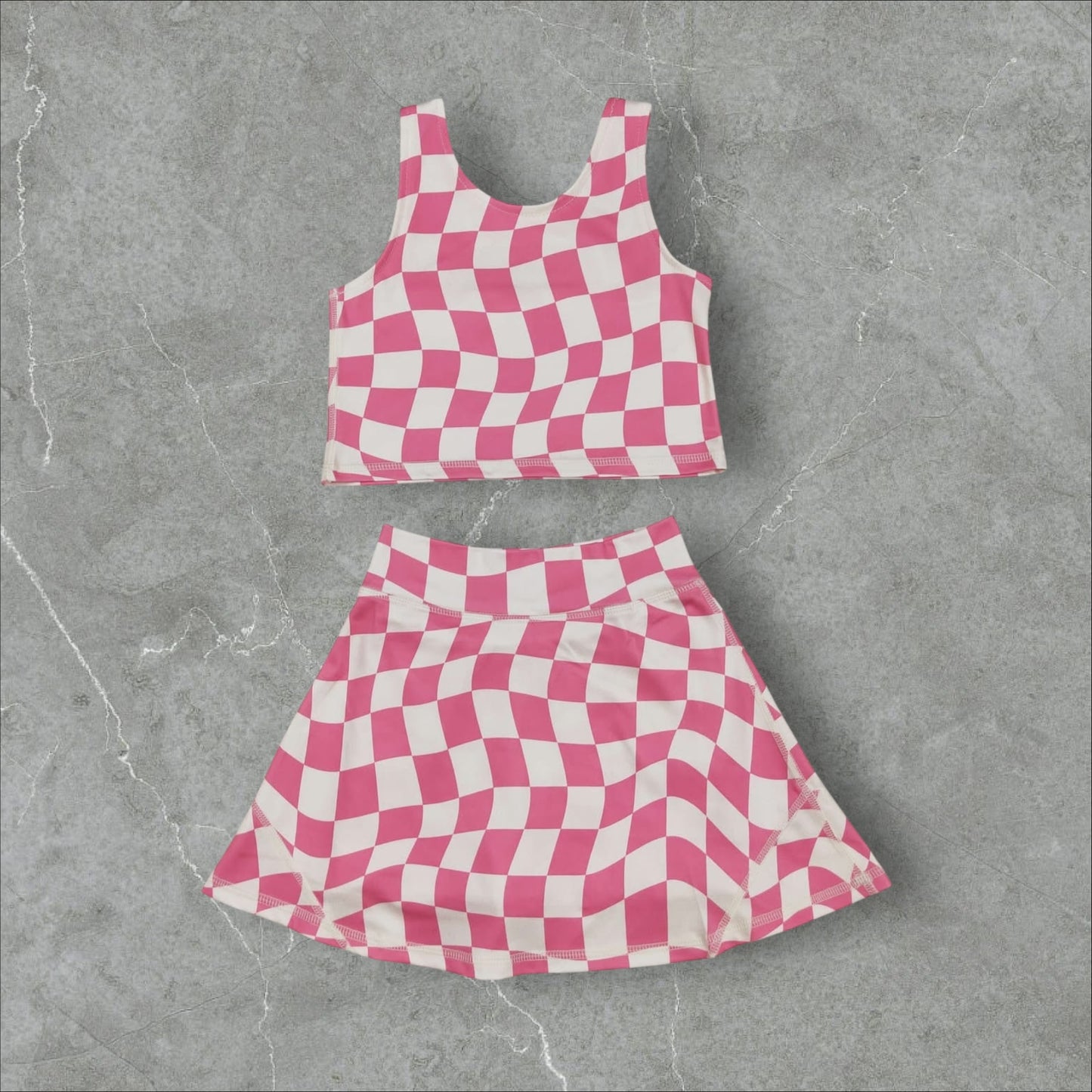 *PRE-ORDER* Checker Athletic Skort Set
