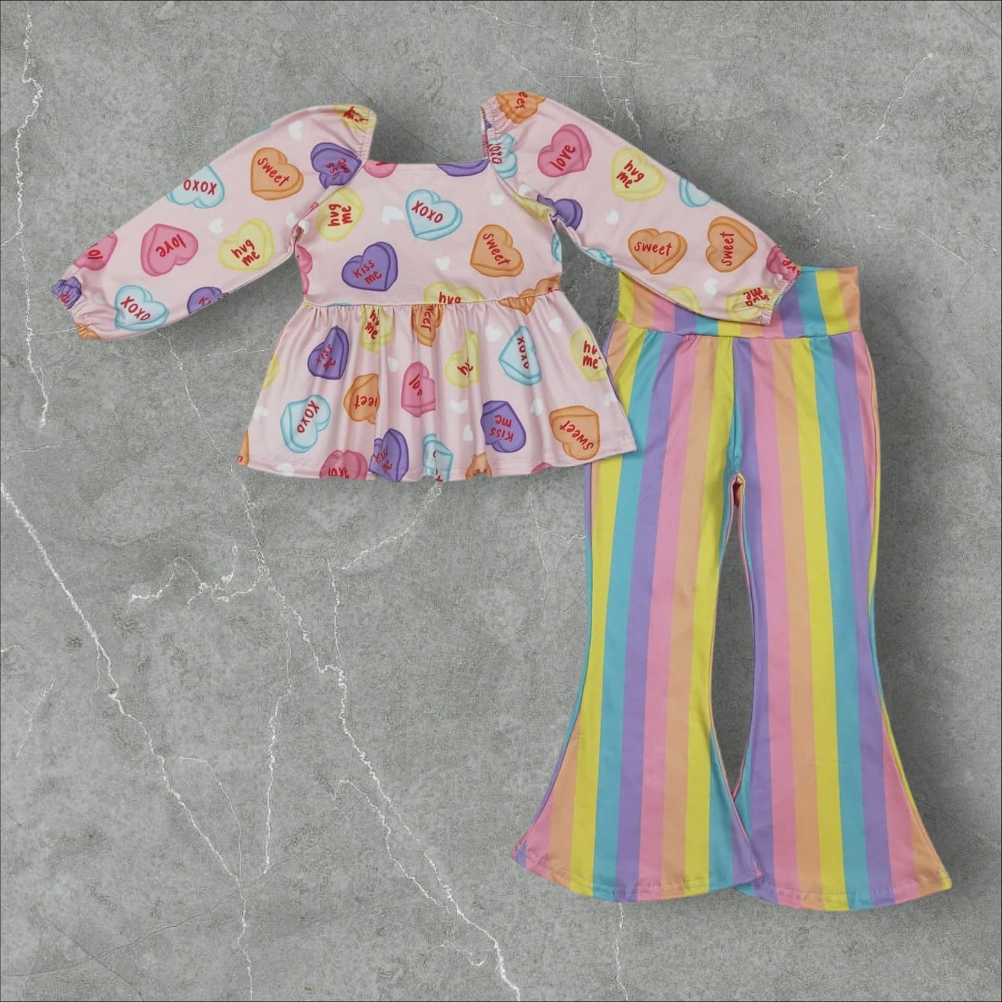 *PRE-ORDER* Valentine's - Flare Pants Set