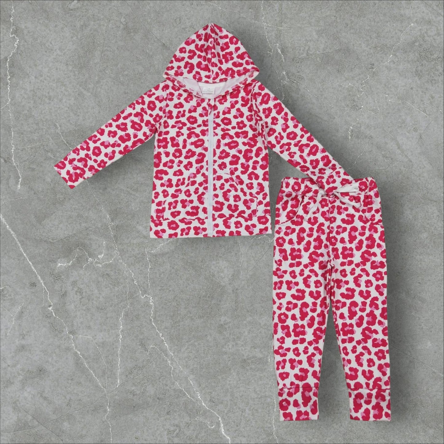 *PRE-ORDER* Pink Leopard Athletic Jogger Pant Set