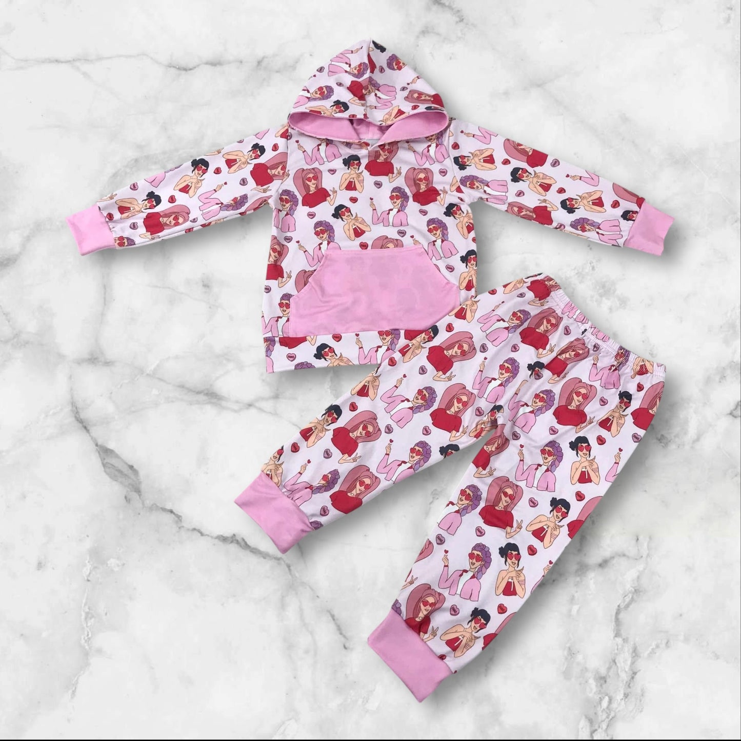 *PRE-ORDER* Valentine's - KPOP Pant Set
