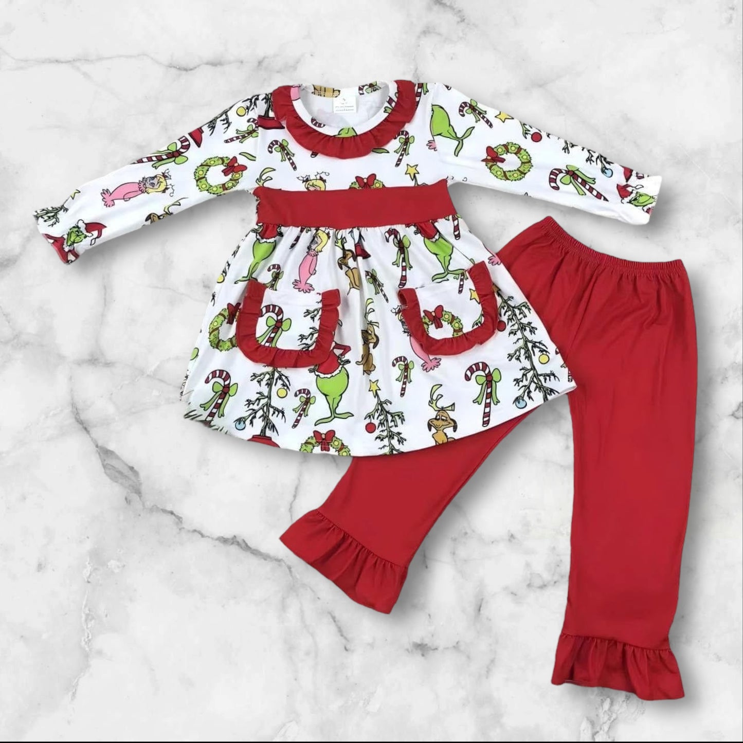 *PRE-ORDER* Christmas - Mean One Pant Set