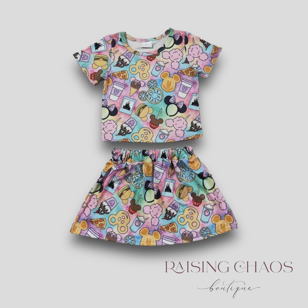 *PRE-ORDER* Happiest Place Skirt Set