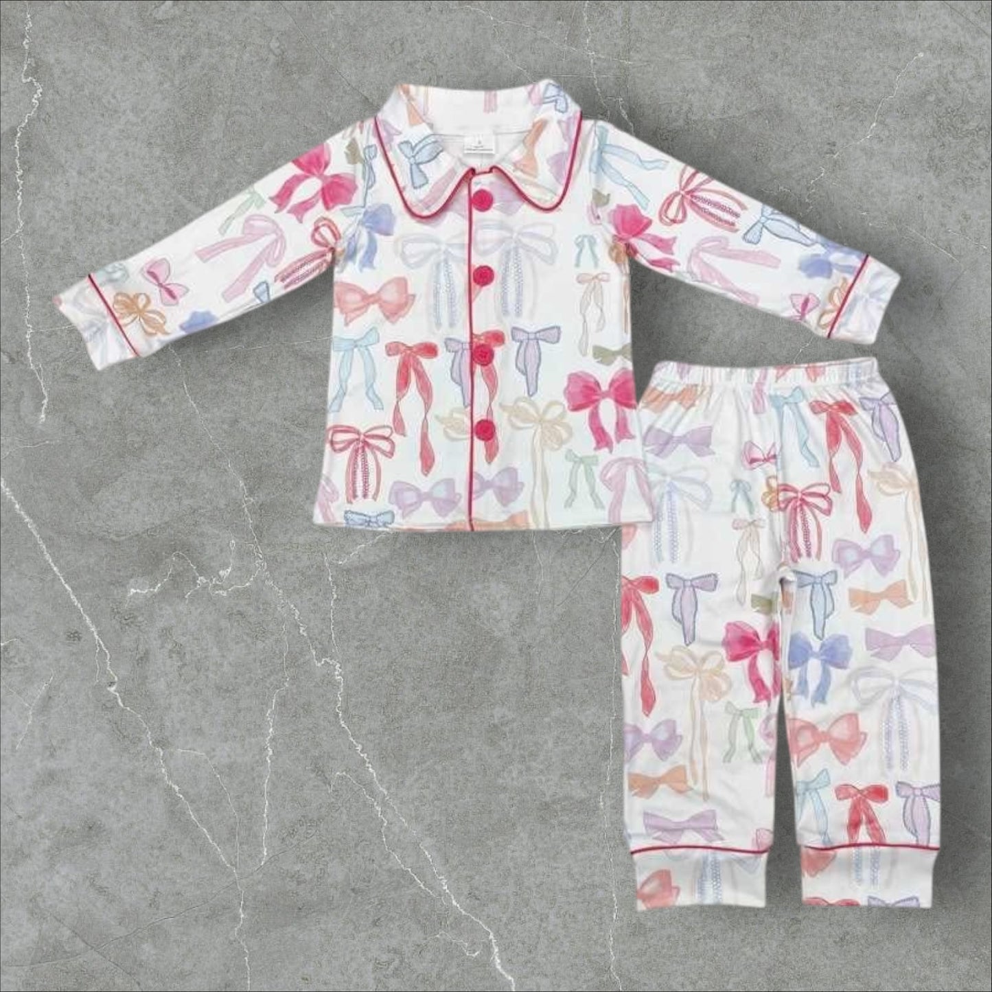 *PRE-ORDER* Bows Button Up Lounge Set