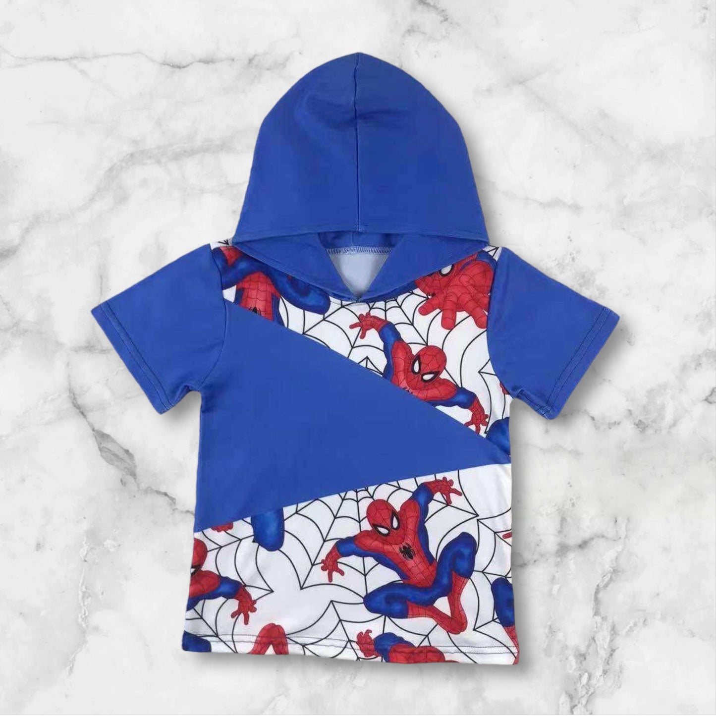 *PRE-ORDER* Spider Color Block Hooded Tee
