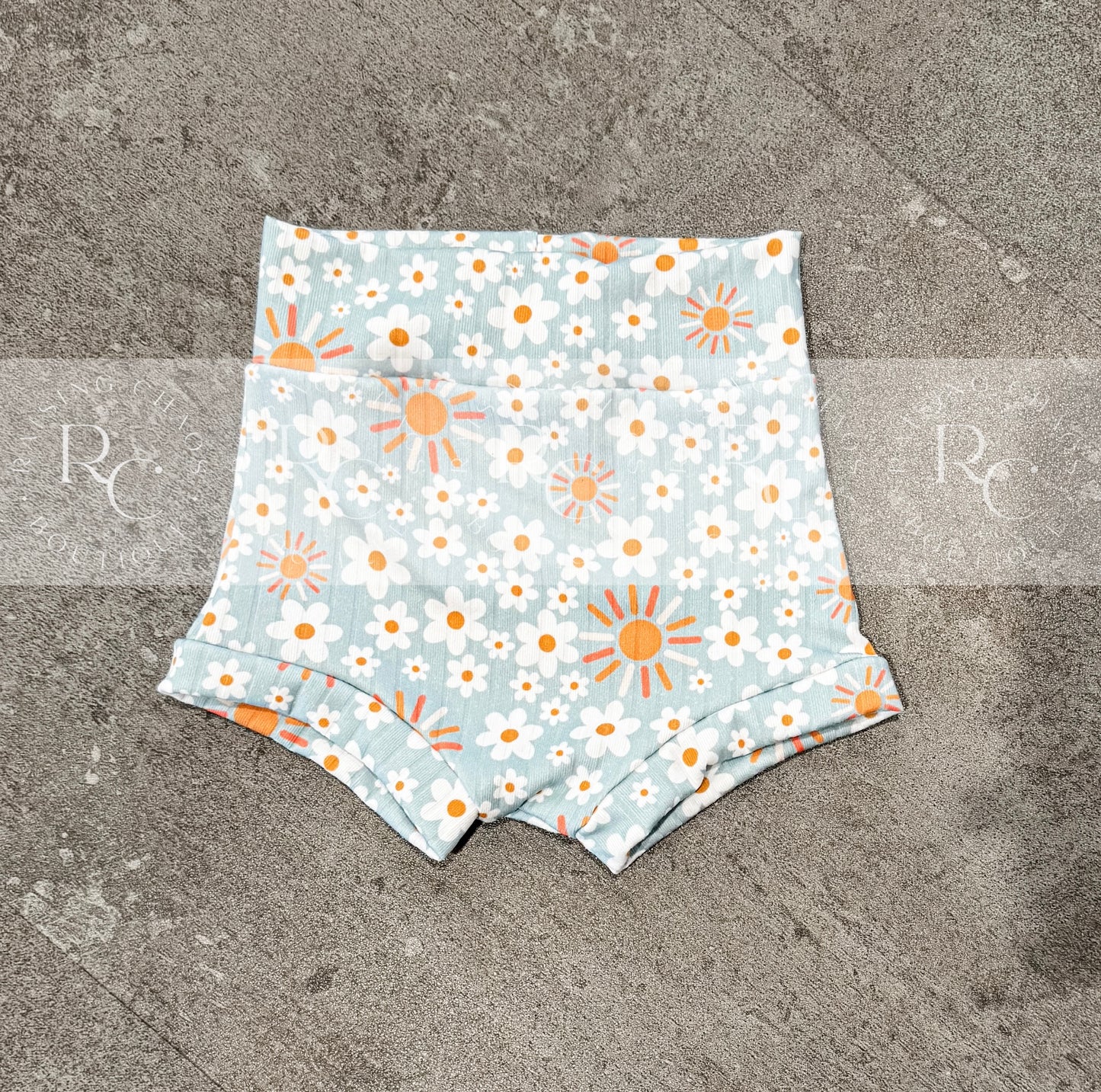 RTS Blue Spring Floral Bummies