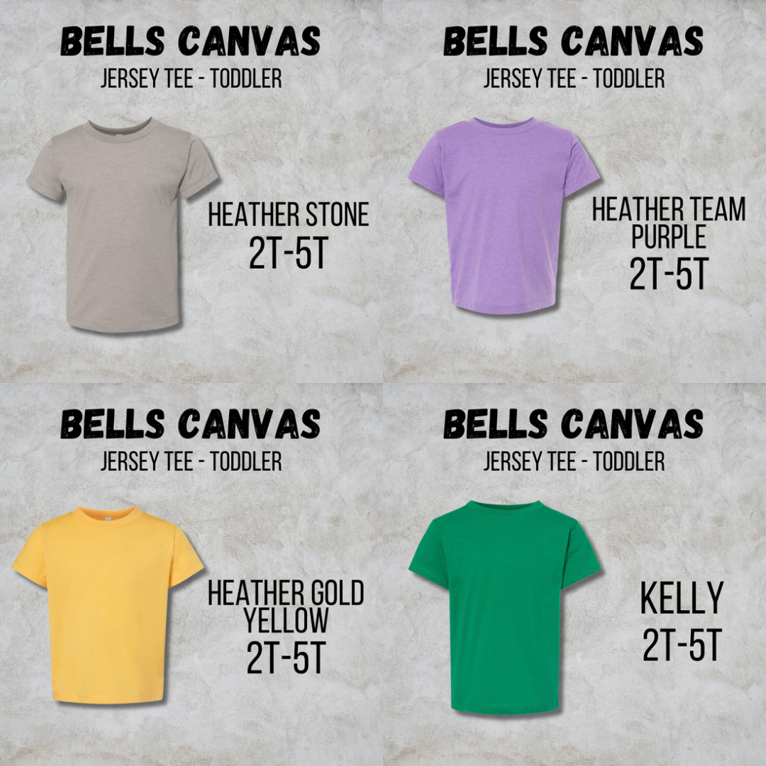 *COLLEGE FOOTBALL* MTO Toddler - Bella Canvas - Jersey Tee