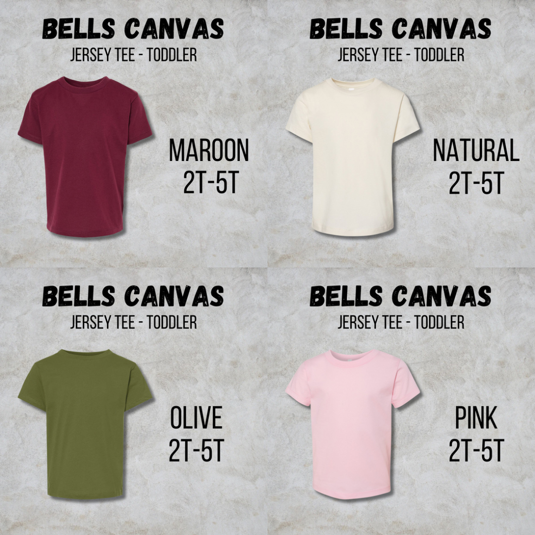 *COLLEGE FOOTBALL* MTO Toddler - Bella Canvas - Jersey Tee