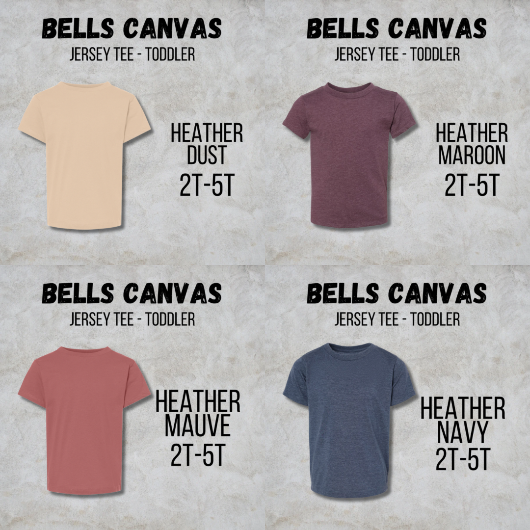 *COLLEGE FOOTBALL* MTO Toddler - Bella Canvas - Jersey Tee