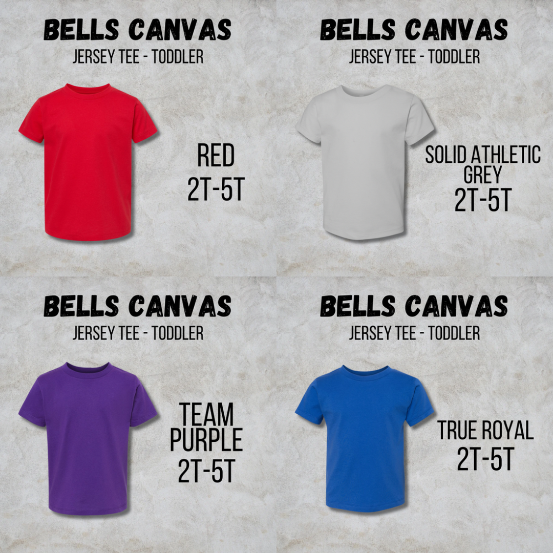 *COLLEGE FOOTBALL* MTO Toddler - Bella Canvas - Jersey Tee