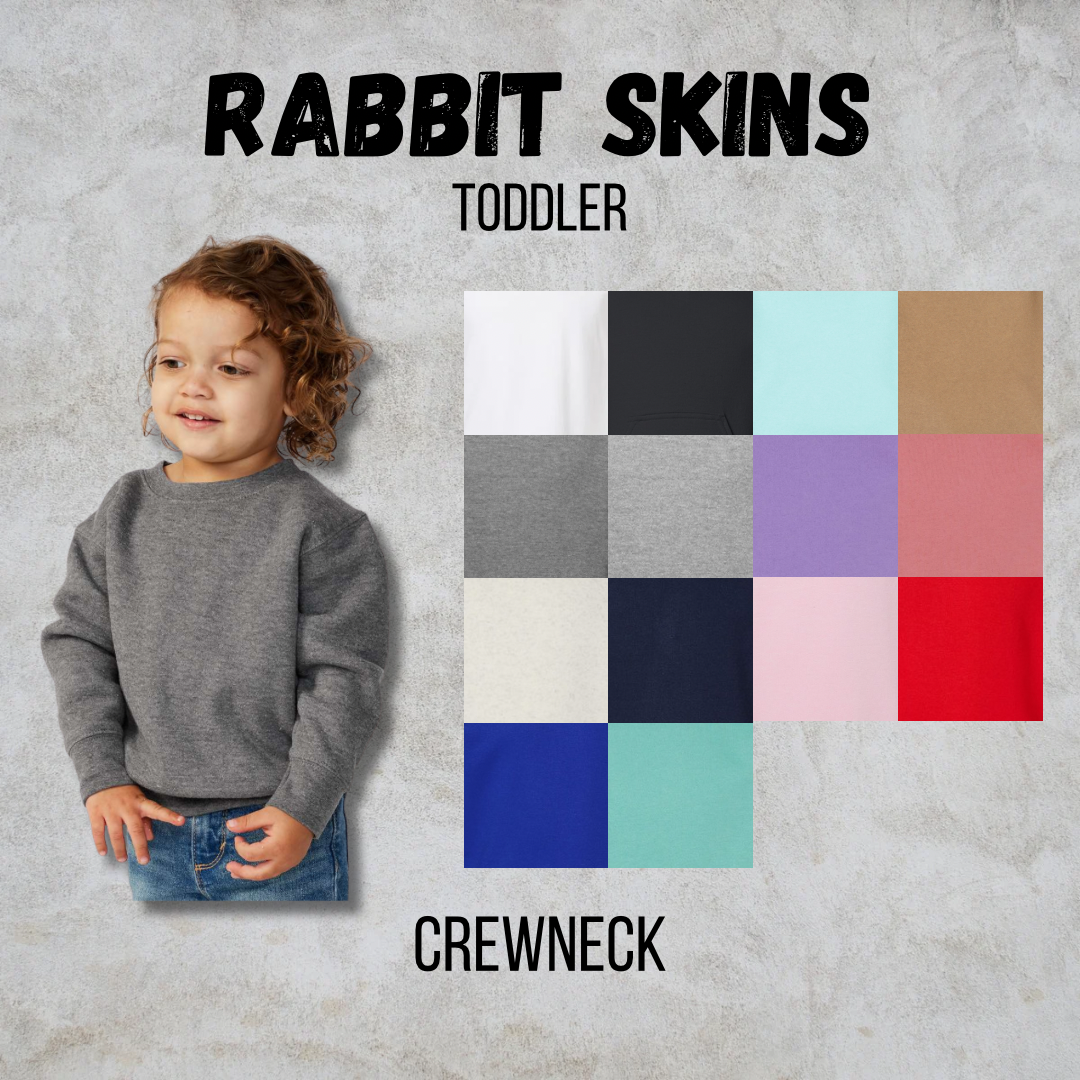 *COLLEGE FOOTBALL* MTO Toddler - Rabbit Skins - Crewneck Sweatshirt