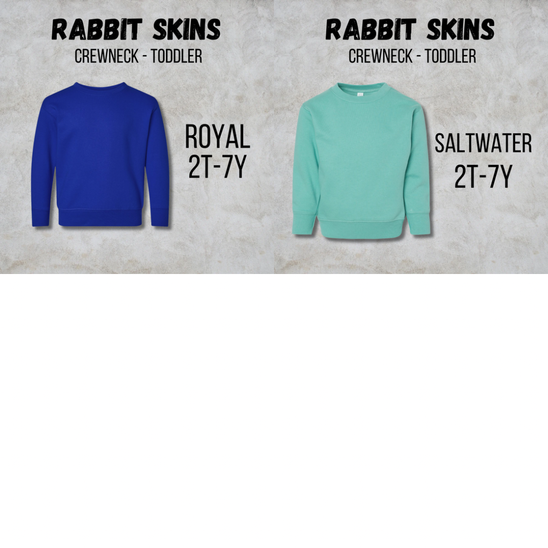 *COLLEGE FOOTBALL* MTO Toddler - Rabbit Skins - Crewneck Sweatshirt
