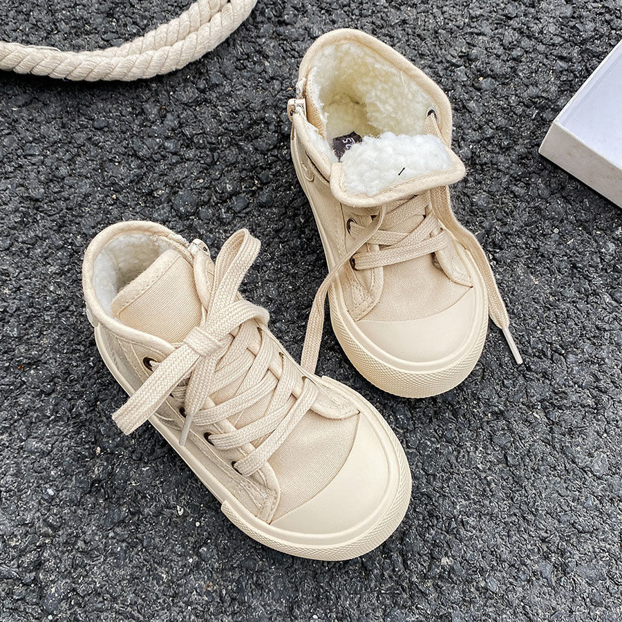 *Pre-Order* Kids High Top Fleece Shoes