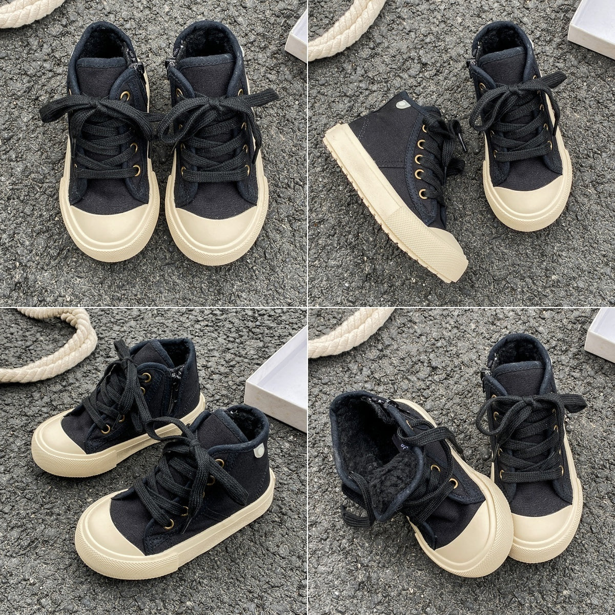 *Pre-Order* Kids High Top Fleece Shoes