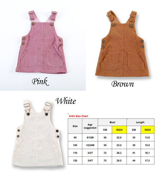 *Pre-Order* Corduroy Bib Dress